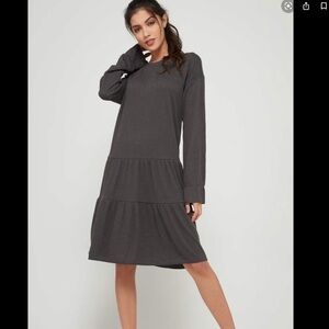 Noisy May oversized tiered jumper smock mini D15